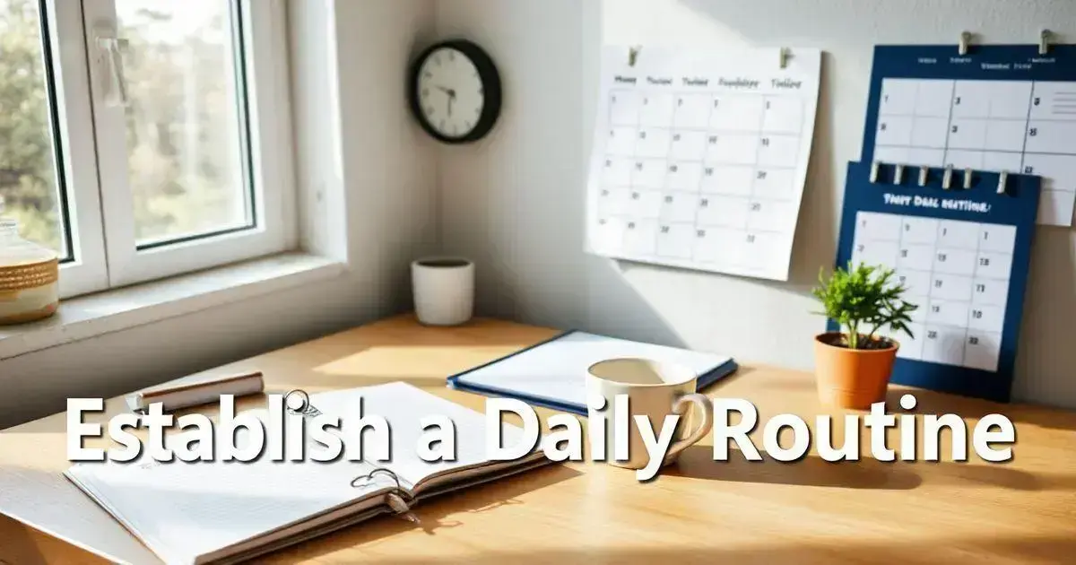 Establish a Daily Routine