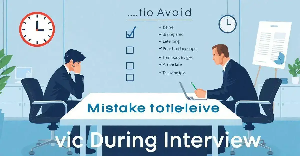 Mistakes to Avoid During Interviews