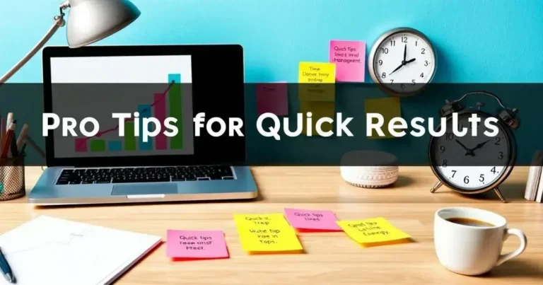 Pro Tips for Quick Results: Boost Your Efficiency Now!