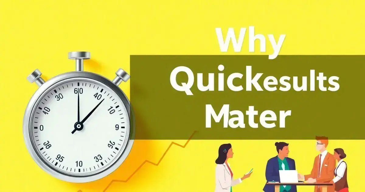 Why Quick Results Matter